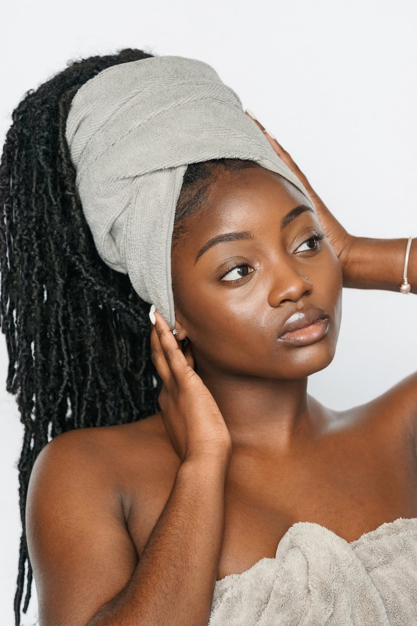 Twist & Tie Microfiber Hair Towel - Set of 2
